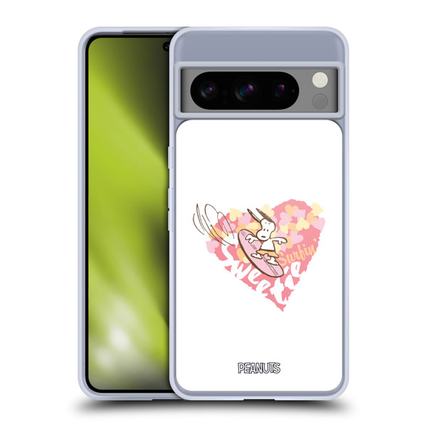 Peanuts Beach Snoopy Surfing Sweetie Soft Gel Case for Google Pixel 8 Pro