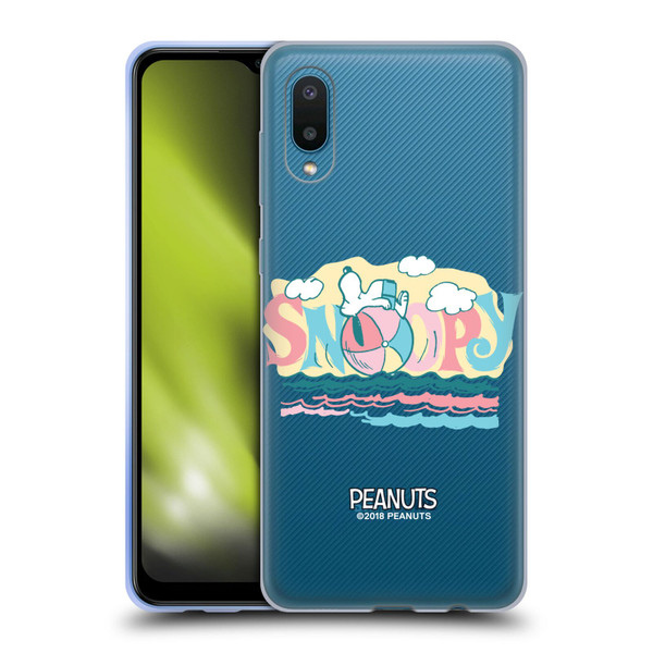 Peanuts Beach Snoopy Ball Soft Gel Case for Samsung Galaxy A02/M02 (2021)