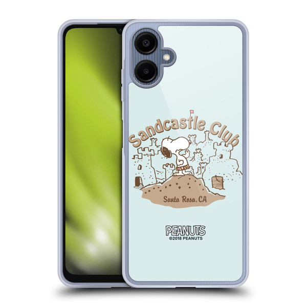Peanuts Beach Snoopy Sand Castle Soft Gel Case for Samsung Galaxy A06 4G / 5G