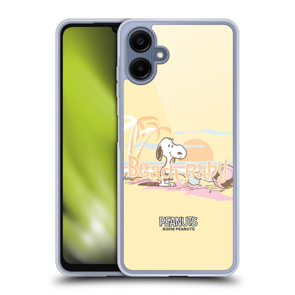Peanuts Beach Snoopy Sunset Soft Gel Case for Samsung Galaxy A06 4G / 5G