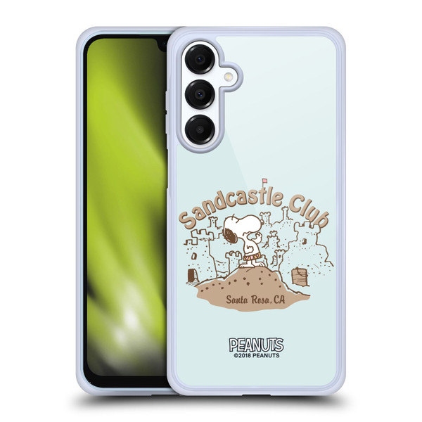 Peanuts Beach Snoopy Sand Castle Soft Gel Case for Samsung Galaxy A16 5G & MagSafe