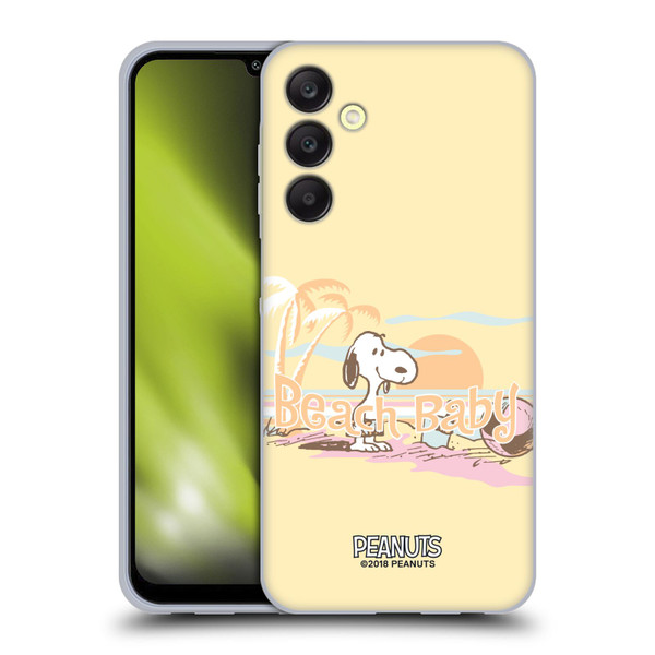 Peanuts Beach Snoopy Sunset Soft Gel Case for Samsung Galaxy A25 5G