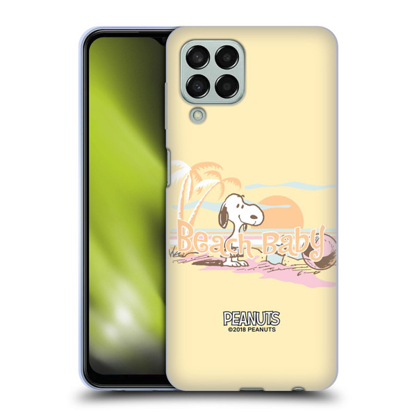 Peanuts Beach Snoopy Sunset Soft Gel Case for Samsung Galaxy M33 (2022)