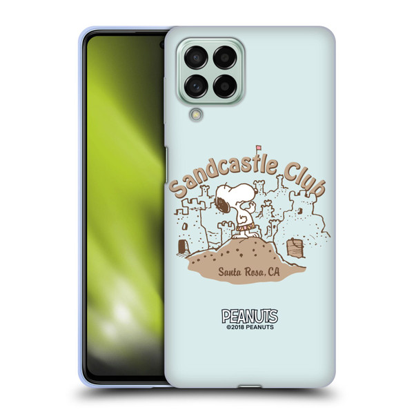 Peanuts Beach Snoopy Sand Castle Soft Gel Case for Samsung Galaxy M53 (2022)