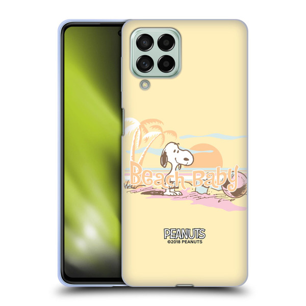 Peanuts Beach Snoopy Sunset Soft Gel Case for Samsung Galaxy M53 (2022)