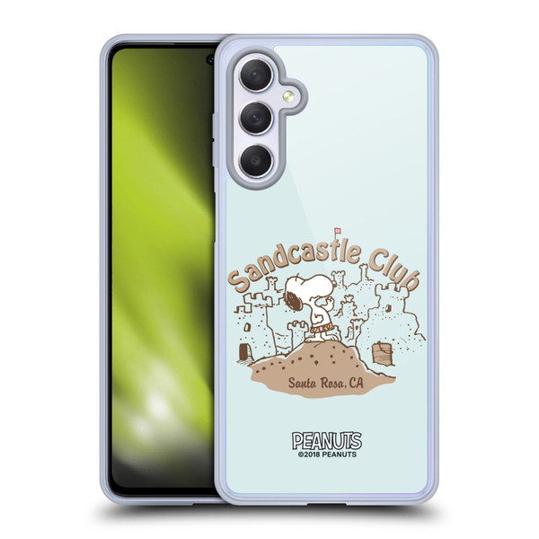 Peanuts Beach Snoopy Sand Castle Soft Gel Case for Samsung Galaxy M54 5G