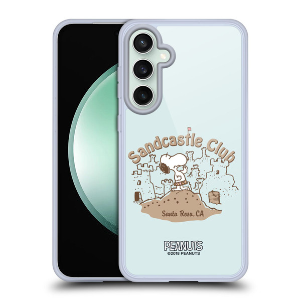 Peanuts Beach Snoopy Sand Castle Soft Gel Case for Samsung Galaxy S23 FE 5G & MagSafe