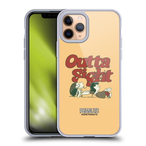 Peanuts Woodstock 50th Schroeder Lucy Outta Sight Soft Gel Case for Apple iPhone 11 Pro & MagSafe