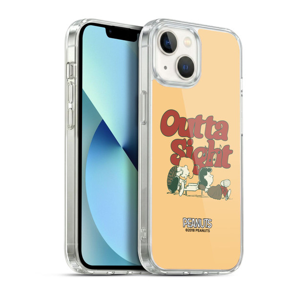 Peanuts Woodstock 50th Schroeder Lucy Outta Sight Soft Gel Case for Apple iPhone 13