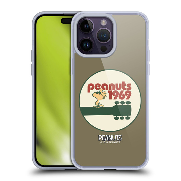 Peanuts Woodstock 50th Guitar 1969 Soft Gel Case for Apple iPhone 14 Pro Max