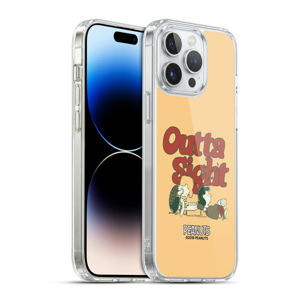 Peanuts Woodstock 50th Schroeder Lucy Outta Sight Soft Gel Case for Apple iPhone 14 Pro Max & MagSafe