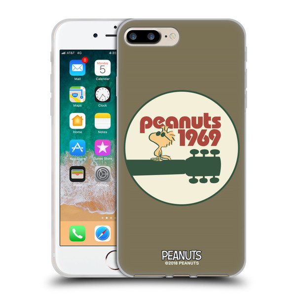 Peanuts Woodstock 50th Guitar 1969 Soft Gel Case for Apple iPhone 7 Plus / iPhone 8 Plus & MagSafe