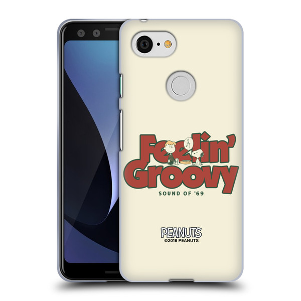 Peanuts Woodstock 50th Schroeder Snoopy Groovy Soft Gel Case for Google Pixel 3