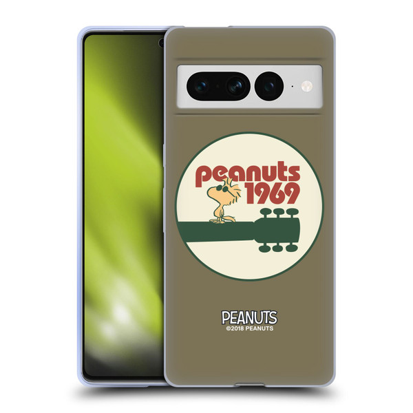 Peanuts Woodstock 50th Guitar 1969 Soft Gel Case for Google Pixel 7 Pro