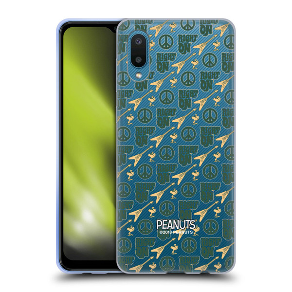 Peanuts Woodstock 50th Right On Pattern Soft Gel Case for Samsung Galaxy A02/M02 (2021)