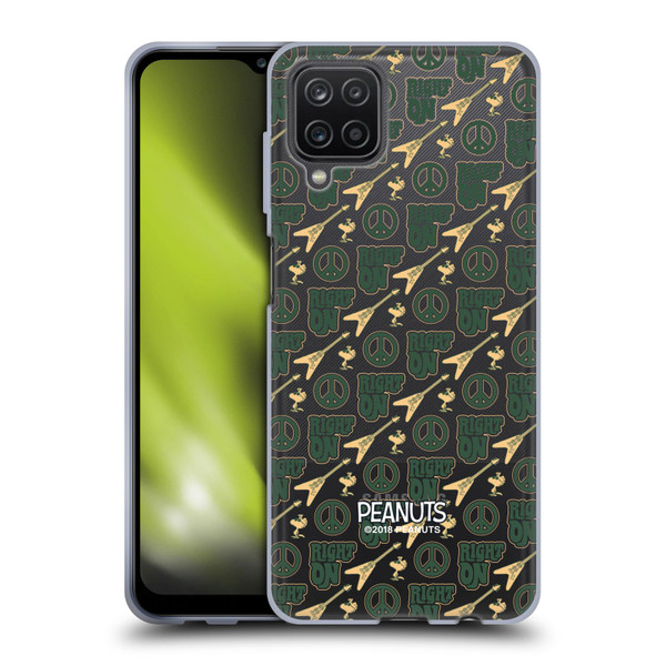 Peanuts Woodstock 50th Right On Pattern Soft Gel Case for Samsung Galaxy A12 (2020)