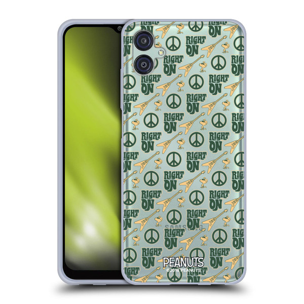Peanuts Woodstock 50th Right On Pattern Soft Gel Case for Samsung Galaxy M04 5G / A04e