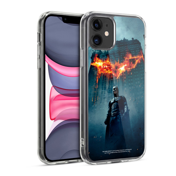 The Dark Knight Key Art Batman Poster Soft Gel Case for Apple iPhone 11