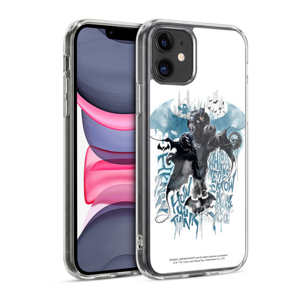 Batman Arkham Knight Graphics How You Think Soft Gel Case for Apple iPhone 11
