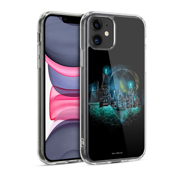 Harry Potter Deathly Hallows XVIII Hogwarts Soft Gel Case for Apple iPhone 11