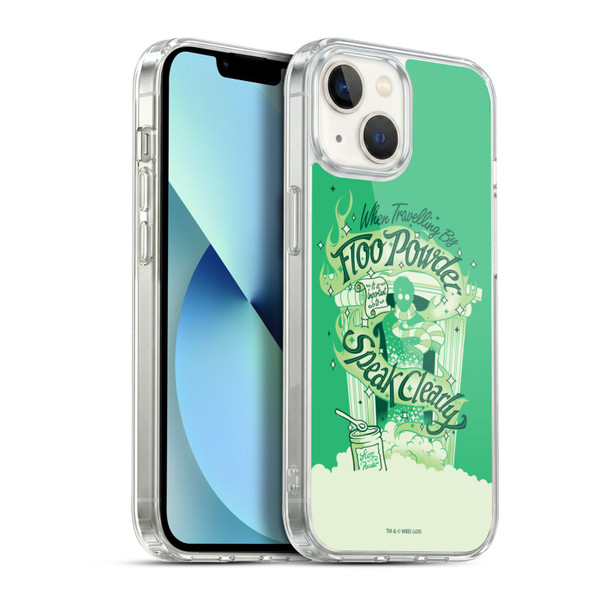 Harry Potter Deathly Hallows XVIII Floo Powder Soft Gel Case for Apple iPhone 13
