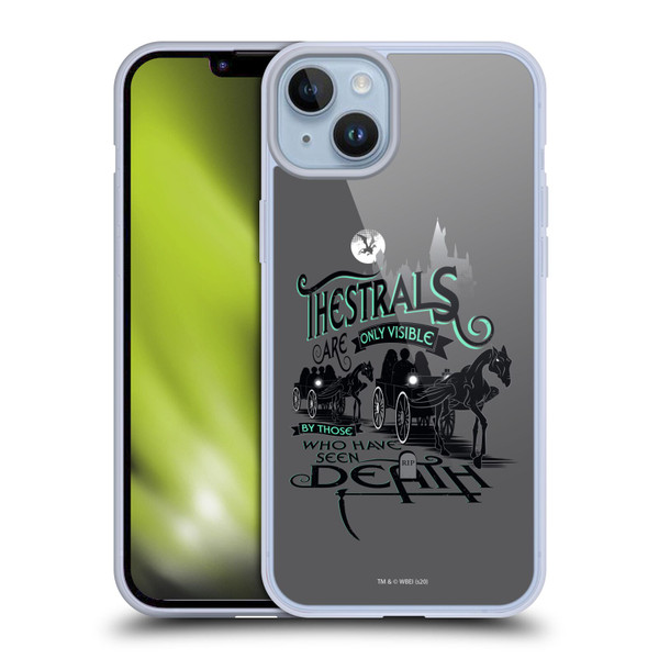 Harry Potter Deathly Hallows XVIII Thestrals Soft Gel Case for Apple iPhone 14 Plus & MagSafe