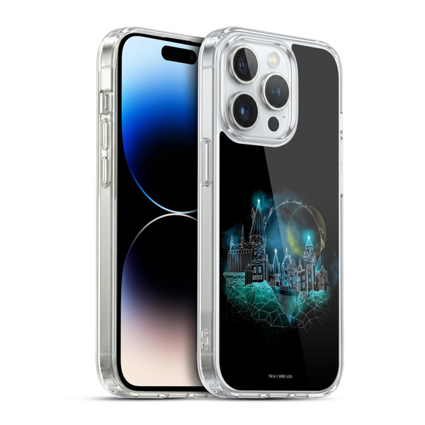 Harry Potter Deathly Hallows XVIII Hogwarts Soft Gel Case for Apple iPhone 14 Pro & MagSafe