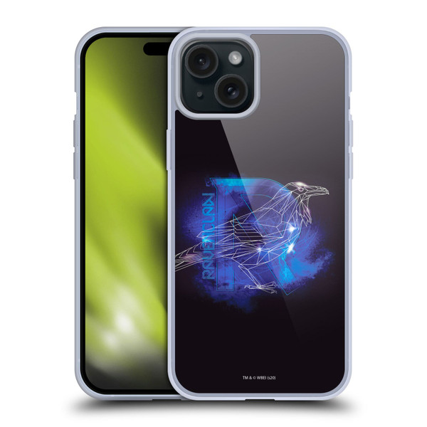 Harry Potter Deathly Hallows XVIII Ravenclaw Soft Gel Case for Apple iPhone 15 Plus & MagSafe