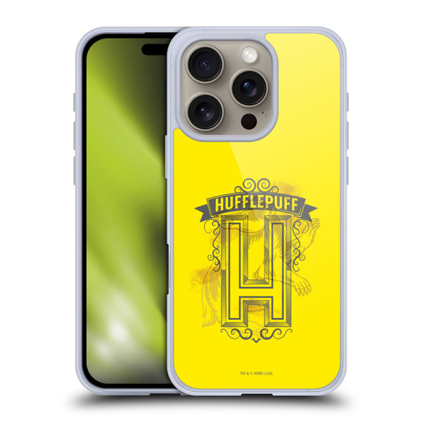 Harry Potter Deathly Hallows XVIII Hufflepuff 2 Soft Gel Case for Apple iPhone 16 Pro & MagSafe