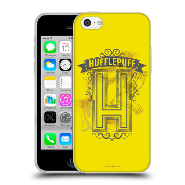Harry Potter Deathly Hallows XVIII Hufflepuff 2 Soft Gel Case for Apple iPhone 5c