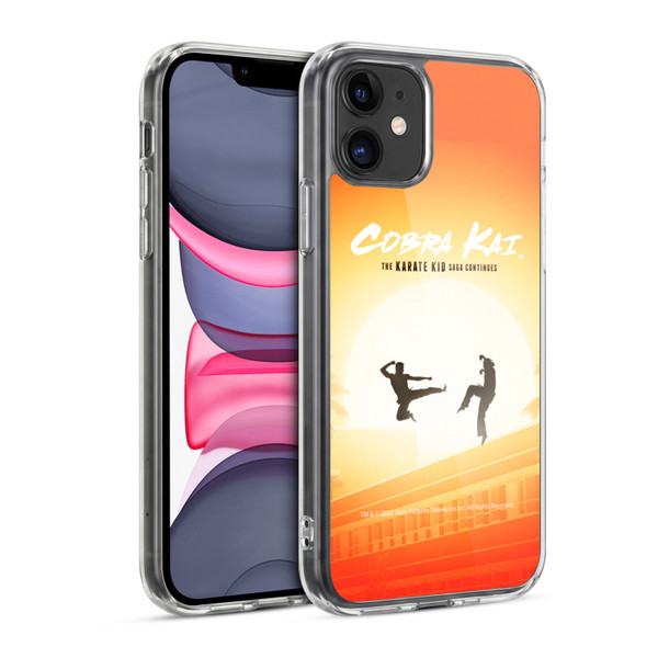 Cobra Kai Graphics Karate Kid Saga Soft Gel Case for Apple iPhone 11