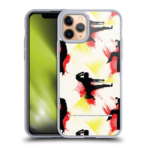 Cobra Kai Graphics Kick Pattern Soft Gel Case for Apple iPhone 11 Pro & MagSafe