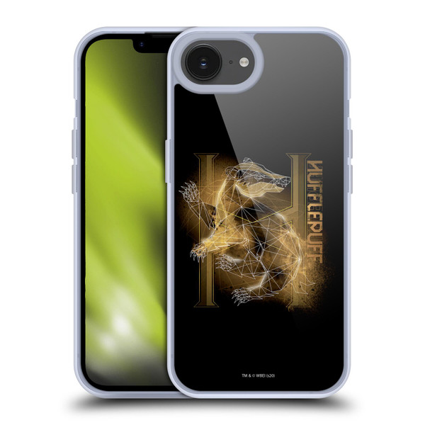 Harry Potter Deathly Hallows XVIII Hufflepuff Soft Gel Case for Apple iPhone 16e & MagSafe
