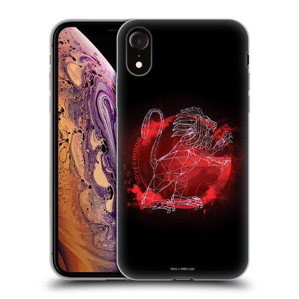 Harry Potter Deathly Hallows XVIII Gryffindor Soft Gel Case for Apple iPhone XR