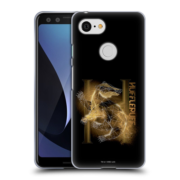 Harry Potter Deathly Hallows XVIII Hufflepuff Soft Gel Case for Google Pixel 3