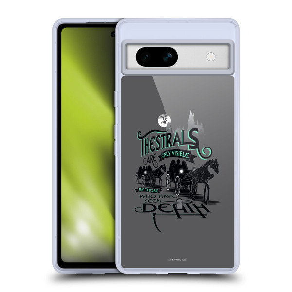 Harry Potter Deathly Hallows XVIII Thestrals Soft Gel Case for Google Pixel 7a