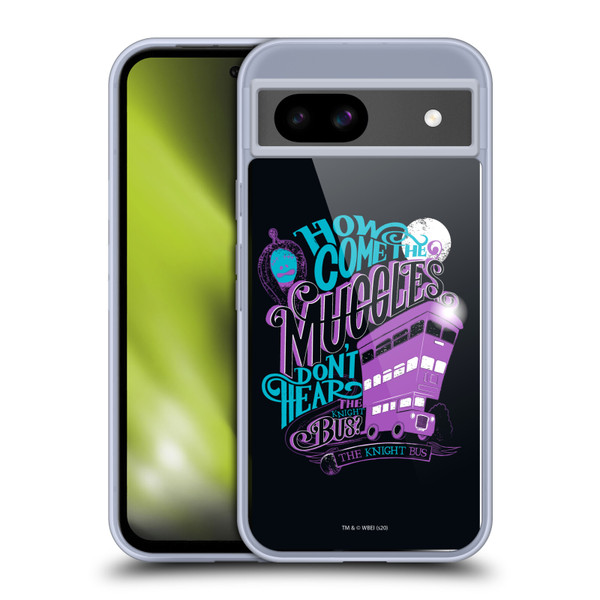 Harry Potter Deathly Hallows XVIII The Knight Bus Soft Gel Case for Google Pixel 8a