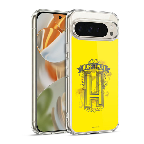 Harry Potter Deathly Hallows XVIII Hufflepuff 2 Soft Gel Case for Google Pixel 9 / Pixel 9 Pro