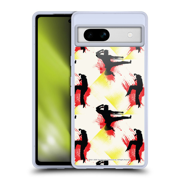 Cobra Kai Graphics Kick Pattern Soft Gel Case for Google Pixel 7a