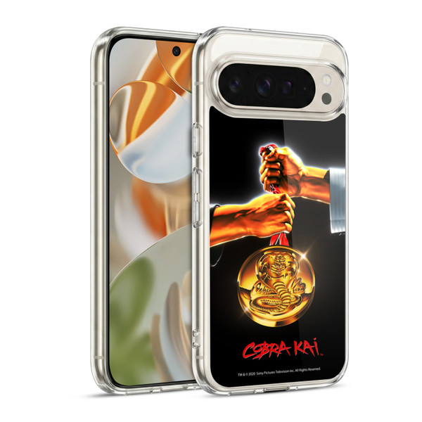 Cobra Kai Graphics Gold Medal Soft Gel Case for Google Pixel 9 / Pixel 9 Pro