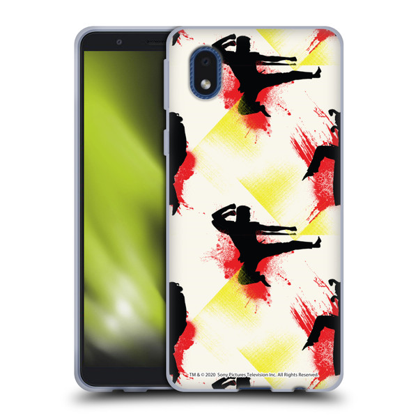 Cobra Kai Graphics Kick Pattern Soft Gel Case for Samsung Galaxy A01 Core (2020)