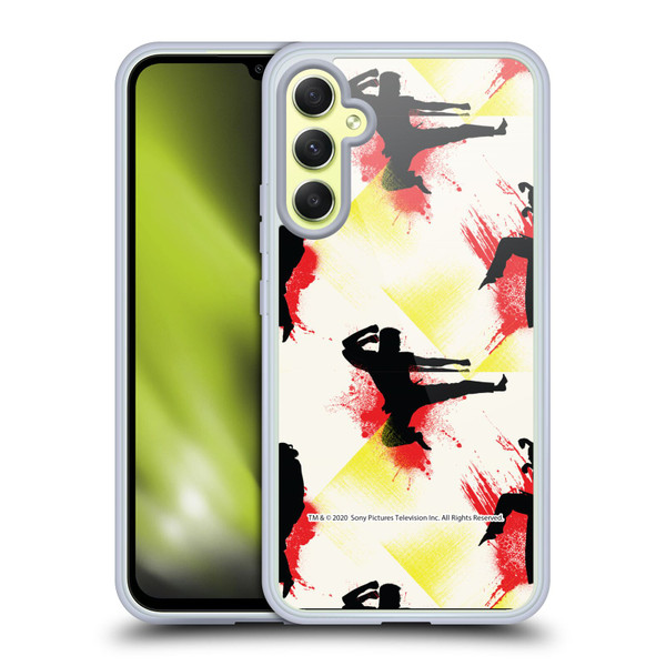 Cobra Kai Graphics Kick Pattern Soft Gel Case for Samsung Galaxy A34 5G