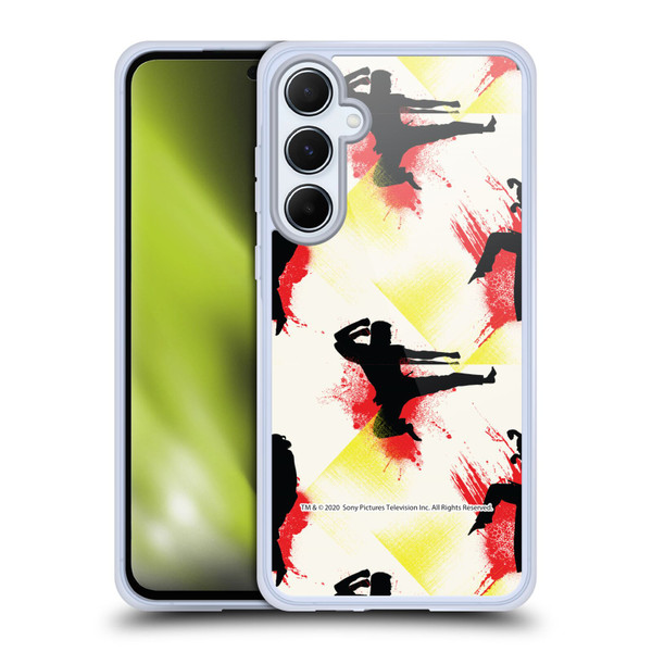 Cobra Kai Graphics Kick Pattern Soft Gel Case for Samsung Galaxy A55 5G