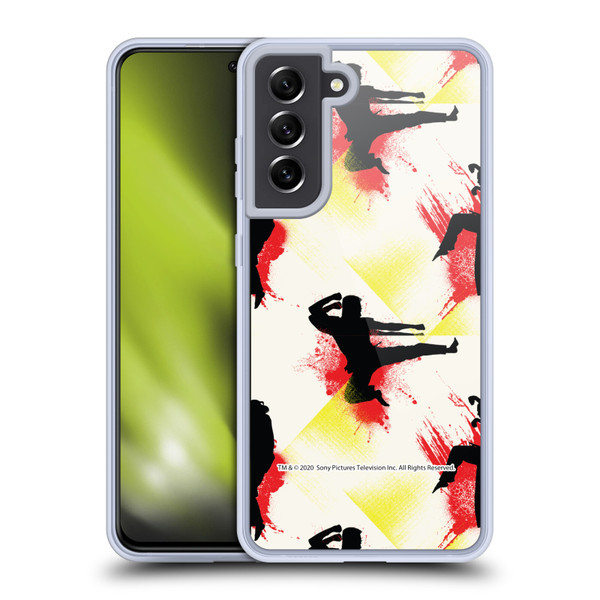 Cobra Kai Graphics Kick Pattern Soft Gel Case for Samsung Galaxy S21 FE 5G & MagSafe