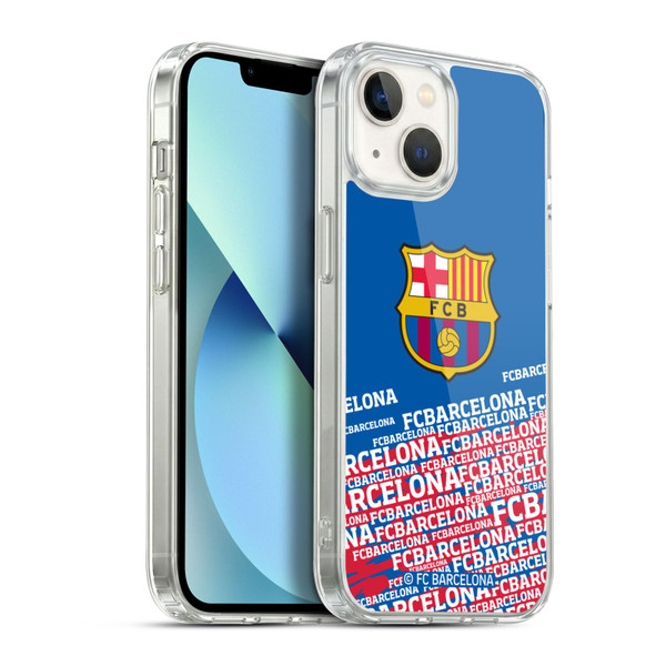 FC Barcelona Crest Impact Soft Gel Case for Apple iPhone 13