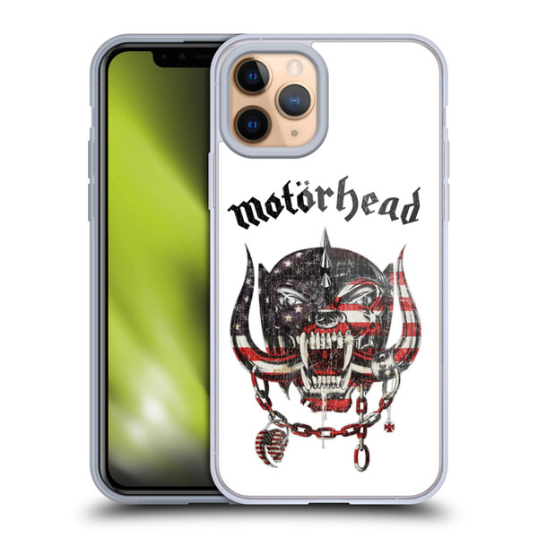Motorhead Graphics American Skull Soft Gel Case for Apple iPhone 11 Pro & MagSafe
