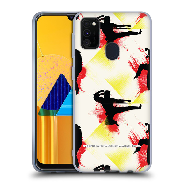 Cobra Kai Graphics Kick Pattern Soft Gel Case for Samsung Galaxy M30s (2019)/M21 (2020)