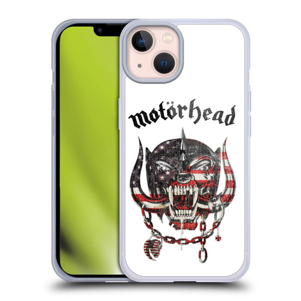 Motorhead Graphics American Skull Soft Gel Case for Apple iPhone 13