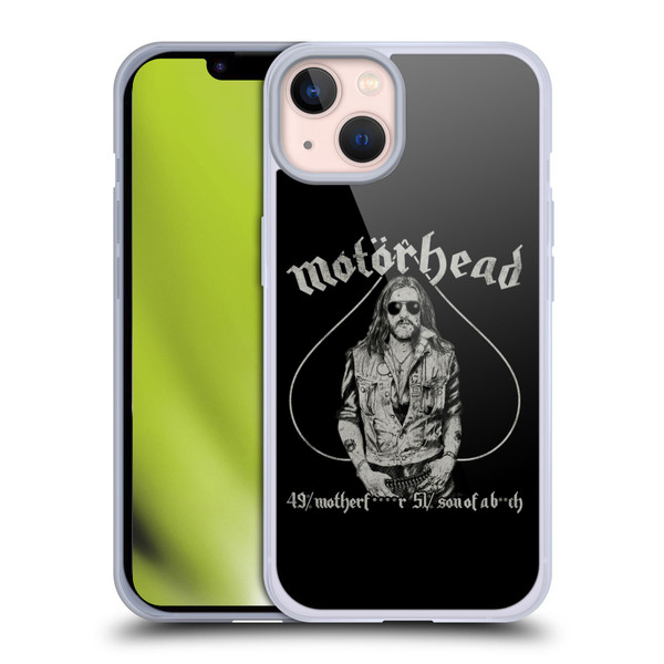 Motorhead Graphics Ace Of Spades Lemmy Soft Gel Case for Apple iPhone 13