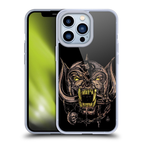 Motorhead Graphics Snaggletooth Soft Gel Case for Apple iPhone 13 Pro & MagSafe